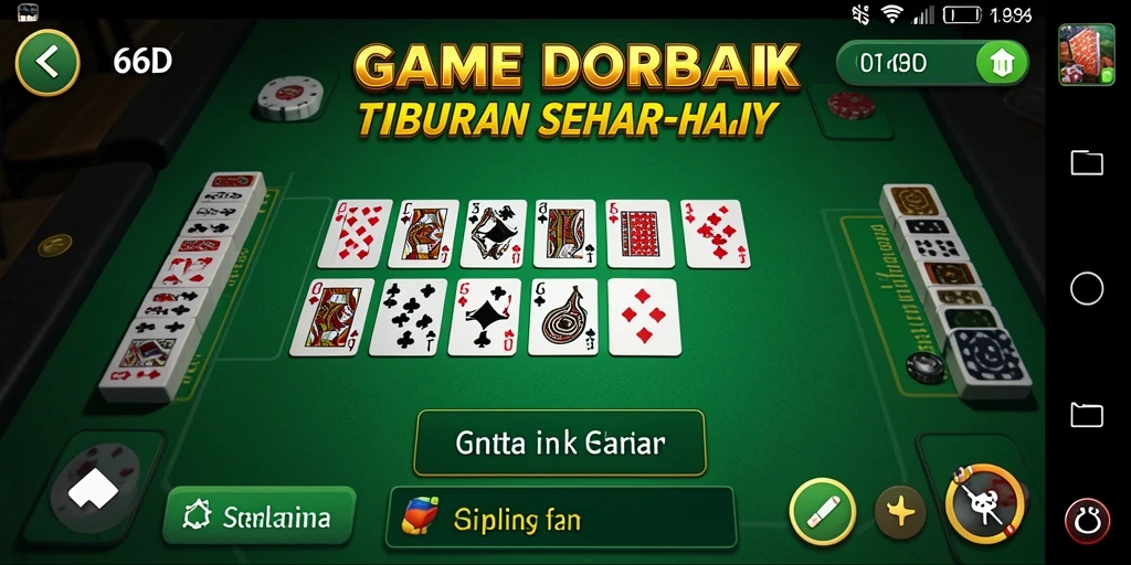Tampilan gameplay seru dan interaktif dalam 66D.
