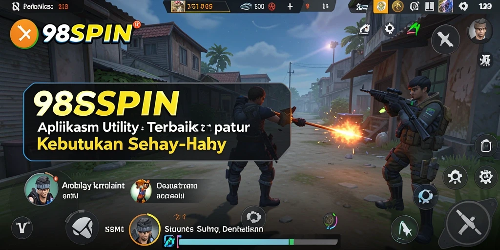 Tampilan antarmuka aplikasi 98SPIN yang ramah pengguna.