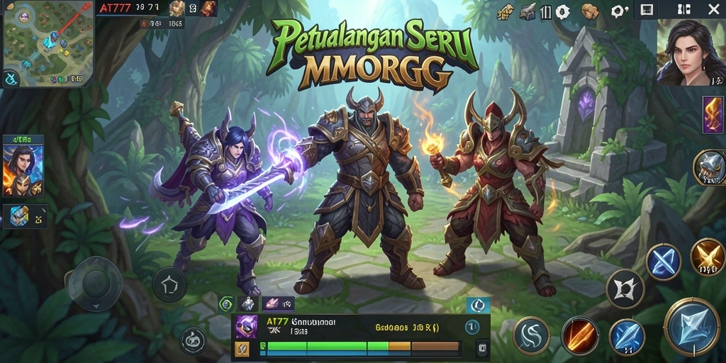 Tampilan gameplay AT777 yang mendebarkan dalam dunia MMORPG.