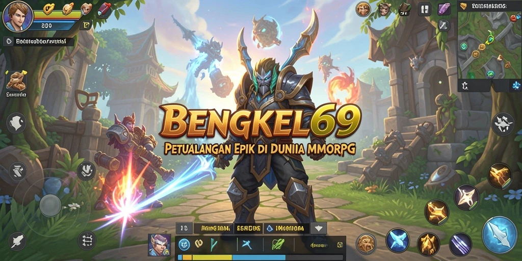Screenshot gameplay BENGKEL69 menampilkan aksi seru di dunia MMORPG.