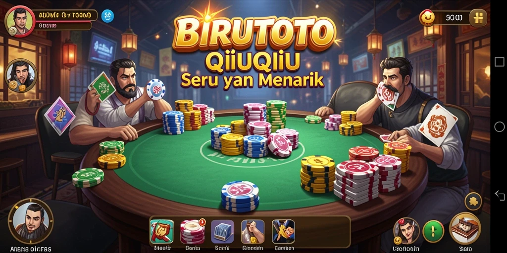 Tampilan gameplay BIRUTOTO yang menegangkan dan seru.
