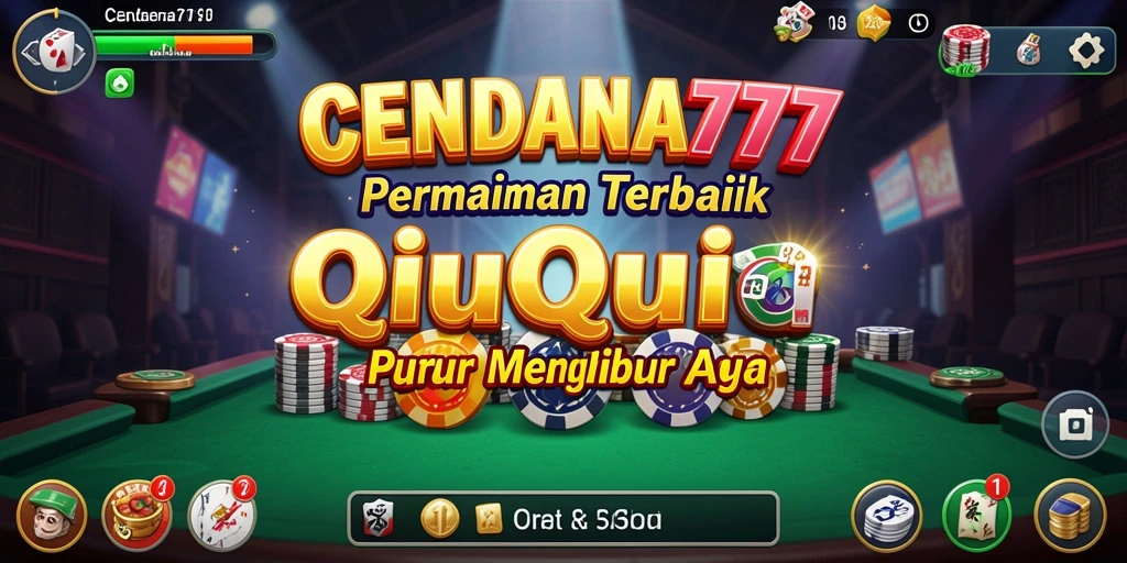 Tampilan menarik gameplay QiuQiu di CENDANA777.