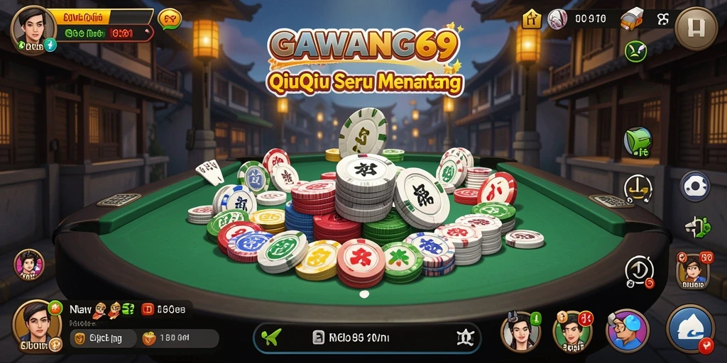 Tampilan permainan QiuQiu yang seru dan menarik di GAWANG69.