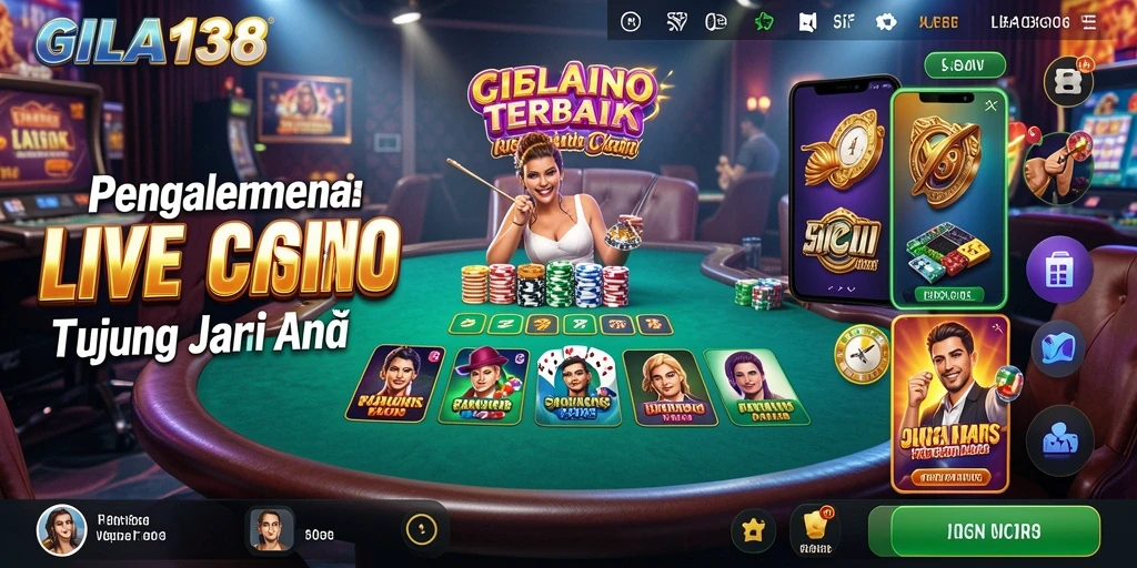 Tampilan menarik dalam gameplay Live Casino GILA138.