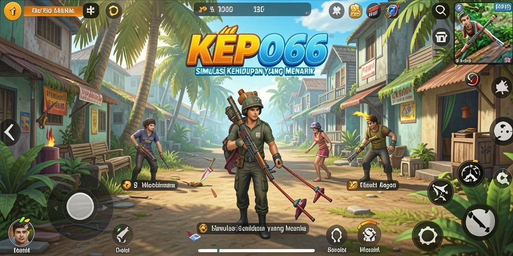 Screenshot gameplay KEPO66 yang menunjukkan interaksi karakter.