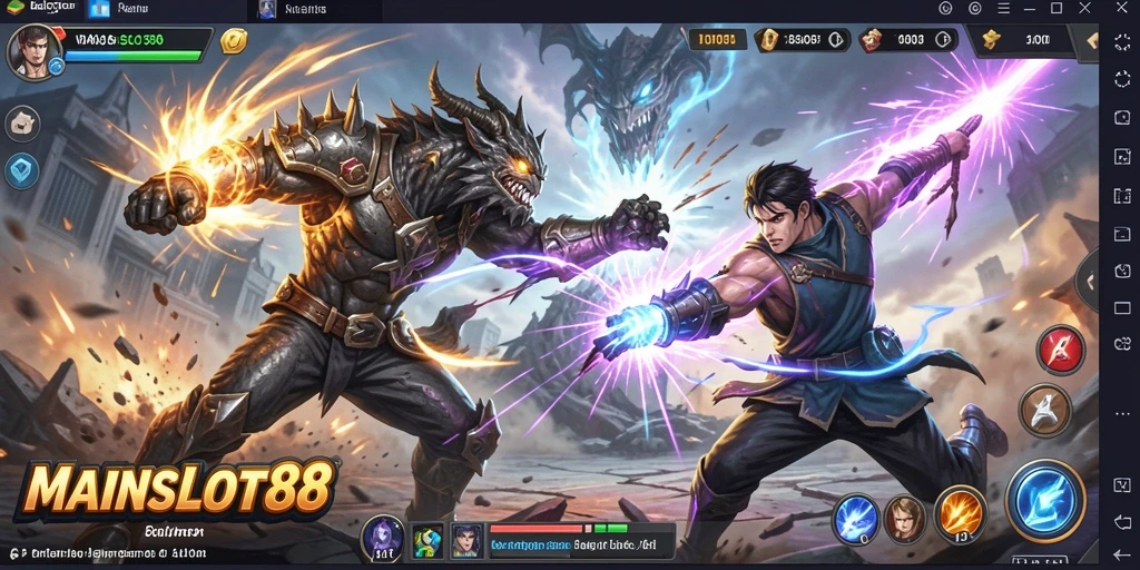 Tampilan gameplay MAINSLOT88 yang menegangkan dan seru.