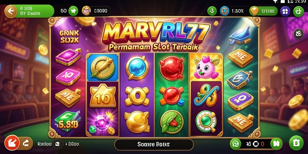 Tampilan menarik dari game Slot MARVRL77 dengan gameplay menyenangkan.