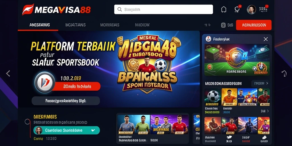 Tampilan interaktif MEGAVISA88 untuk pengalaman taruhan olahraga.
