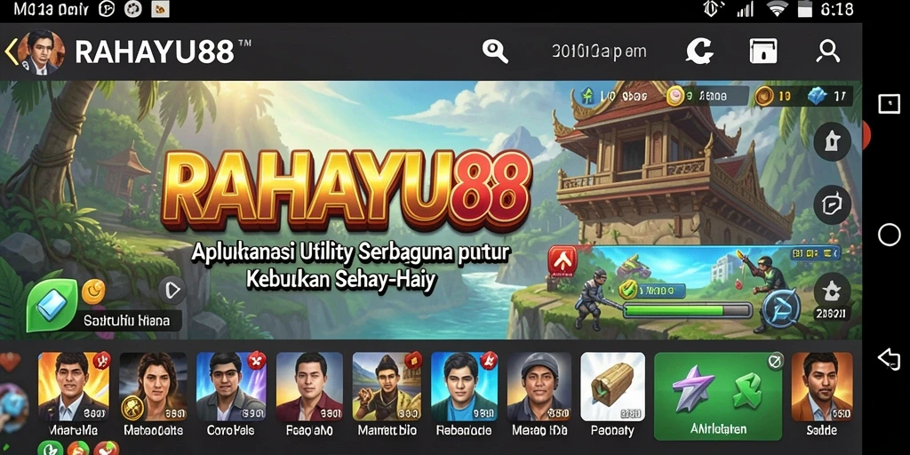 Tampilan antarmuka RAHAYU88 yang rapi dan sederhana.