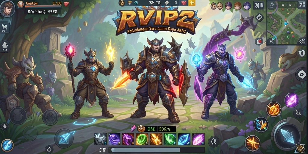 Screenshot gameplay <strong>RVIP2</strong> menunjukkan aksi seru dalam petualangan ARPG.