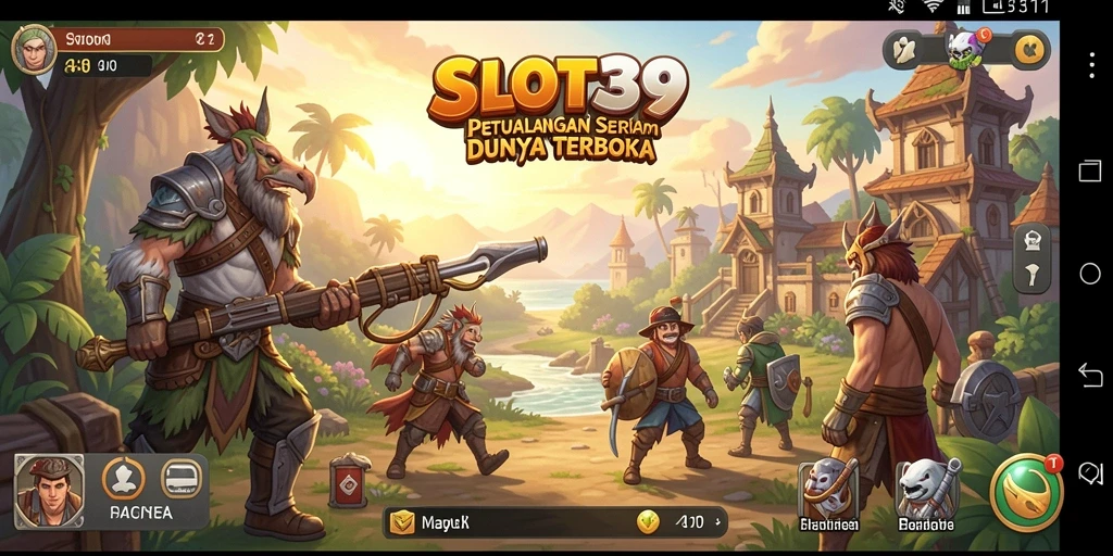 Gameplay dinamis yang menampilkan eksplorasi dunia terbuka SLOT39.