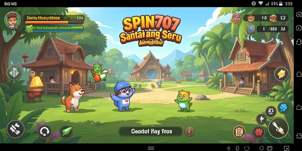 Tampilan gameplay SPIN707 yang menarik dan penuh warna.