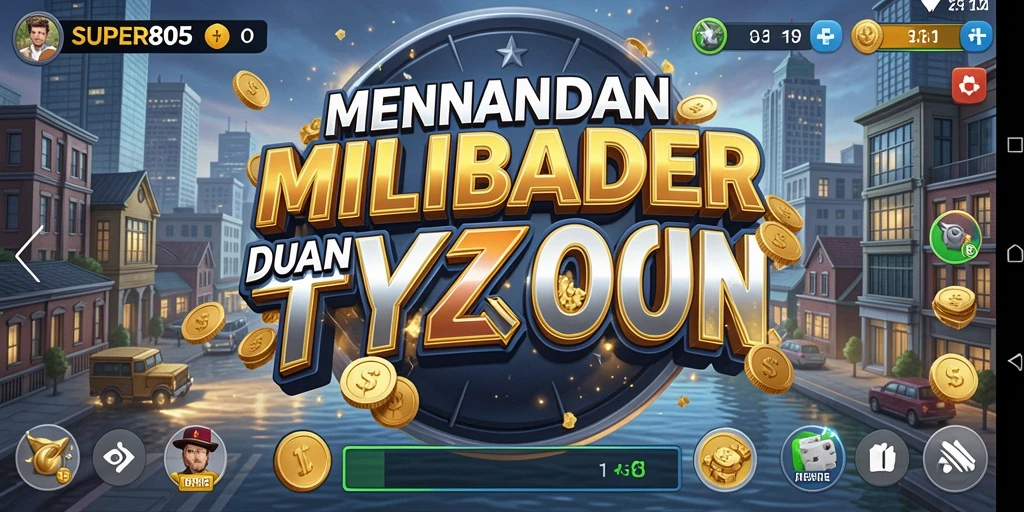 Tampilan menarik dari gameplay Tycoon di SUPER805.