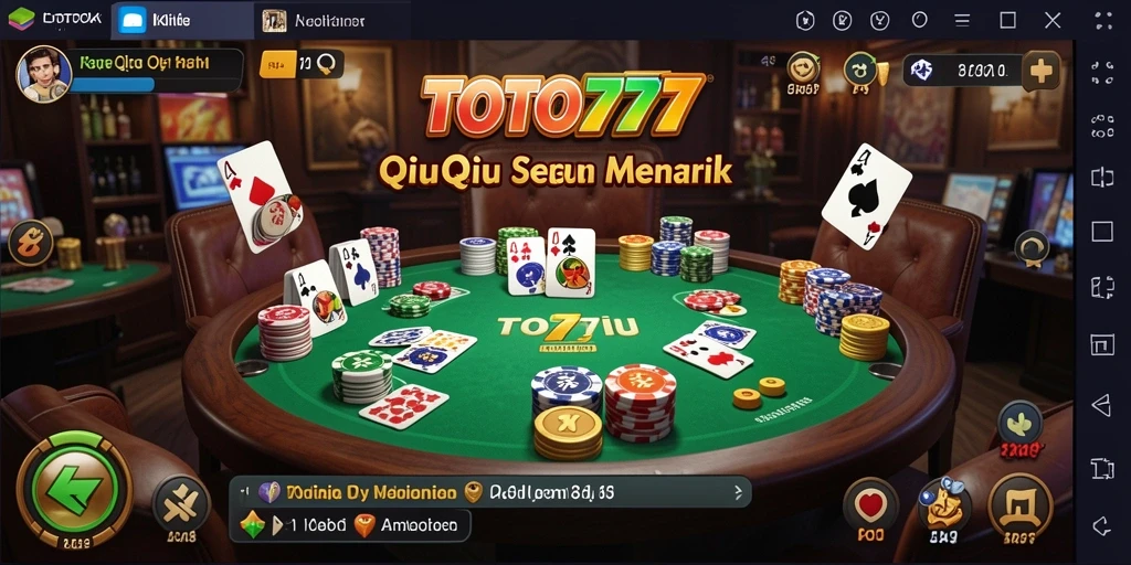 Screenshot utama TOTO777 menampilkan gameplay seru QiuQiu.